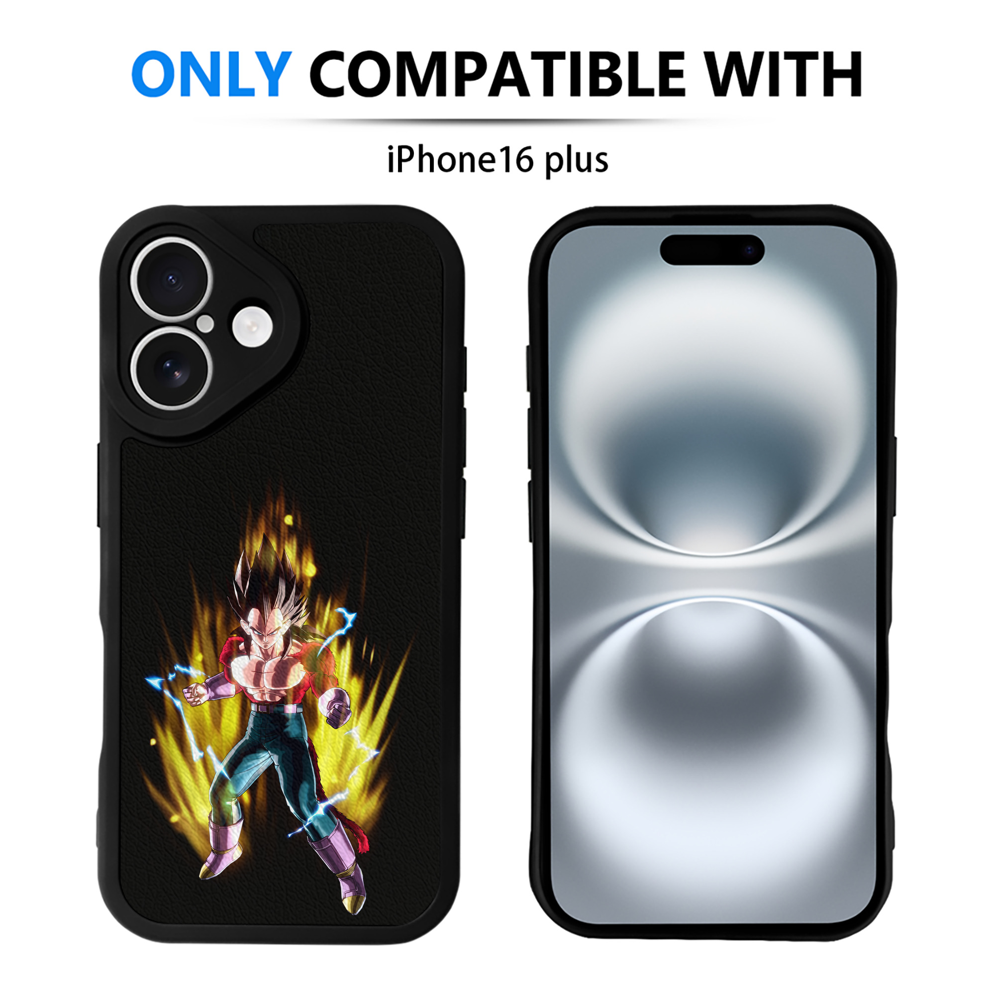 （画像用） ドラゴンボール ベジータ四世（Bejīta Yonsei）DRAGON BALL Vegeta IV 【iPhone 16シリーズ対応】シリコンスマホケース（レザー調） 材質：シリコン